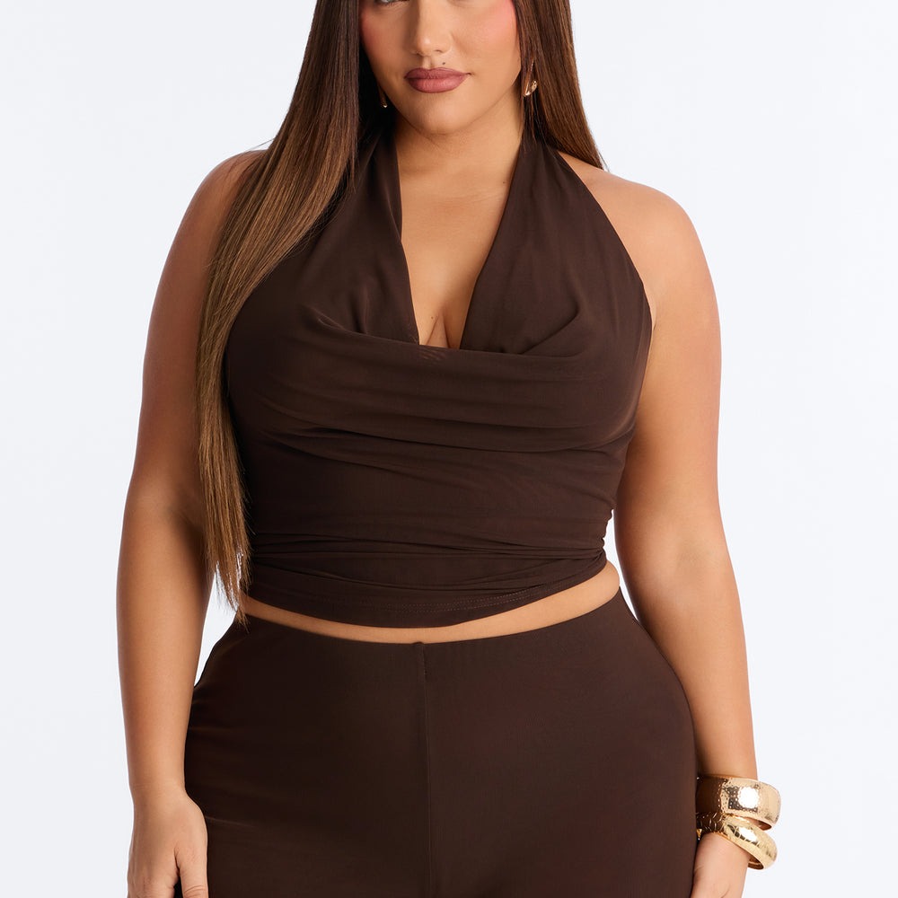 After Dark Behavior Mesh Halter Pant Set