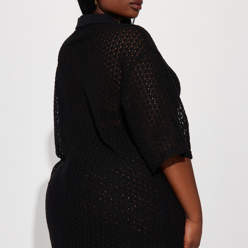 Abby Button Up Swim Cover Up Top