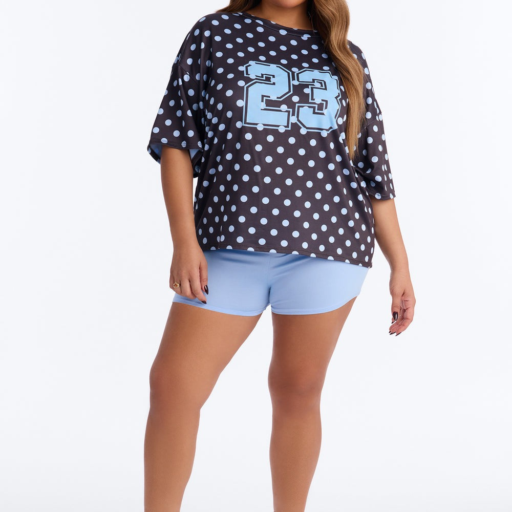 23' Cutie Polka Dot Biker Short Set