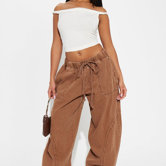 Alicia Washed Jogger Twill Pant