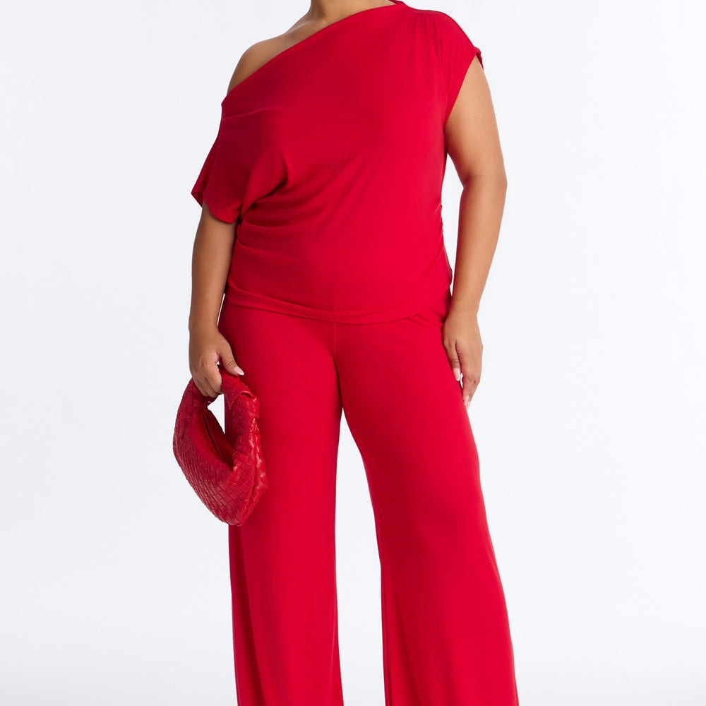 Alicia Off Shoulder Wide Leg Pant Set