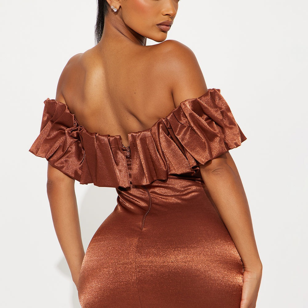 Alessia Off Shoulder Ruffle Mini Dress