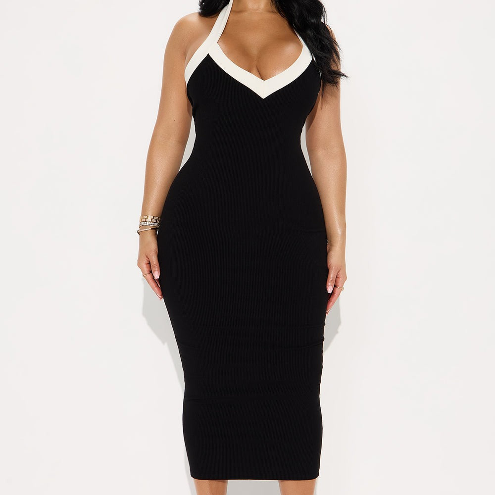 Aisha Snatched Midi Dress