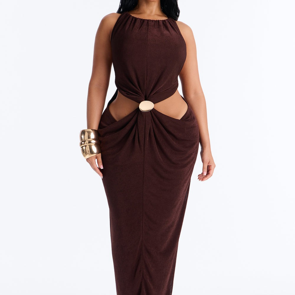 Alena Draped Maxi Dress