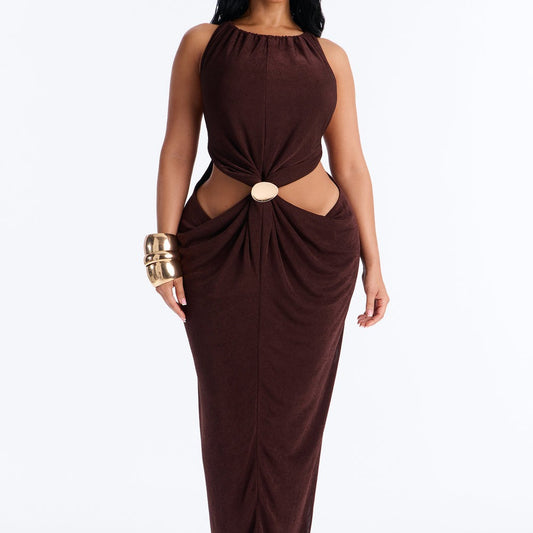 Alena Draped Maxi Dress