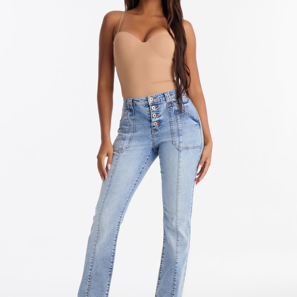 90s Buttonfly Bootcut Jeans