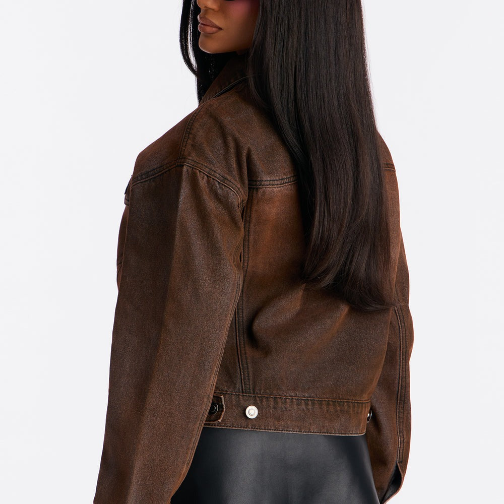 Abilene Coated Denim Trucker Jacket