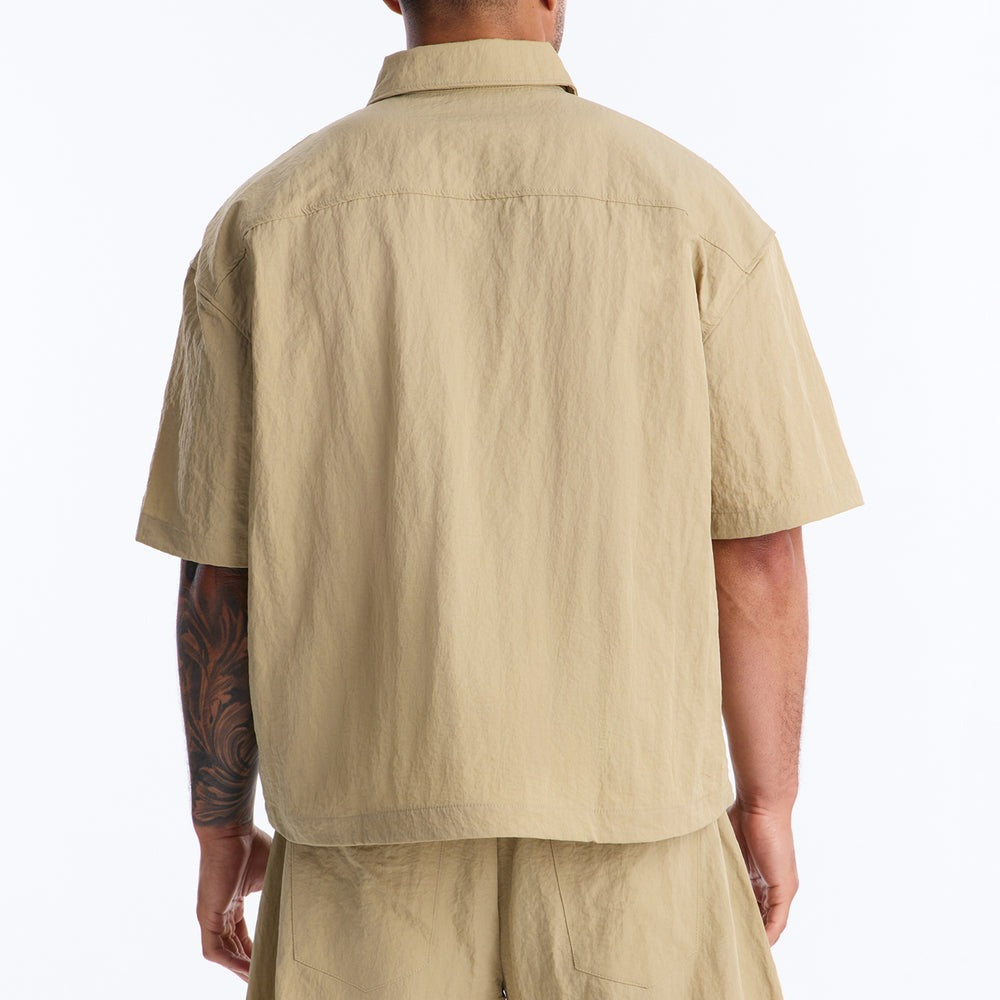 After Dark Amalfi Nylon Button Up Shirt