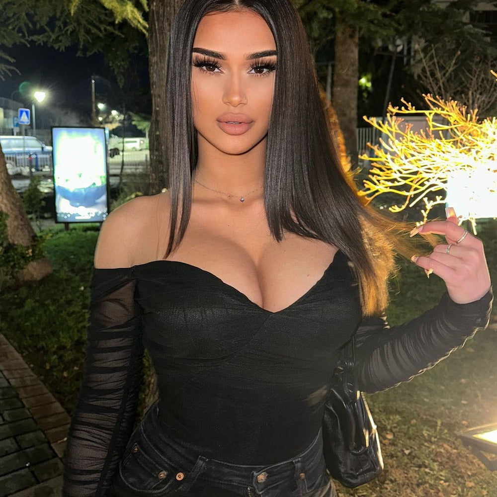 A Hot Mesh Bodysuit
