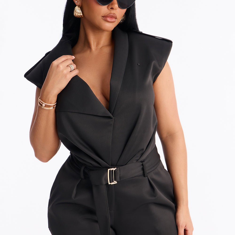 Alaria Belted Micro Romper