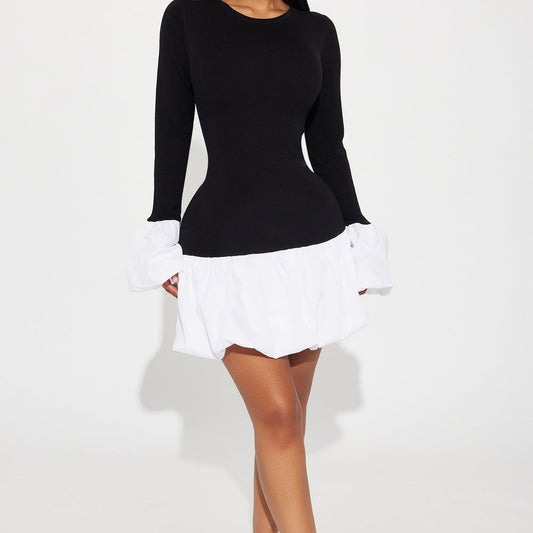 Adore Me Mini Sweater Bubble Dress