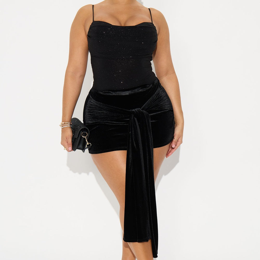 A Velvet Affair Micro Mini Skirt