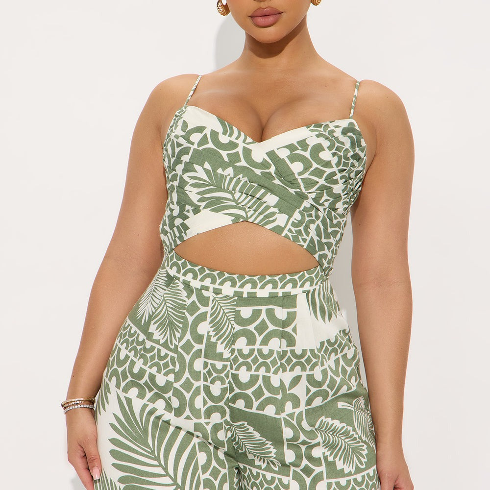 Abilene Cut Out Linen Jumpsuit