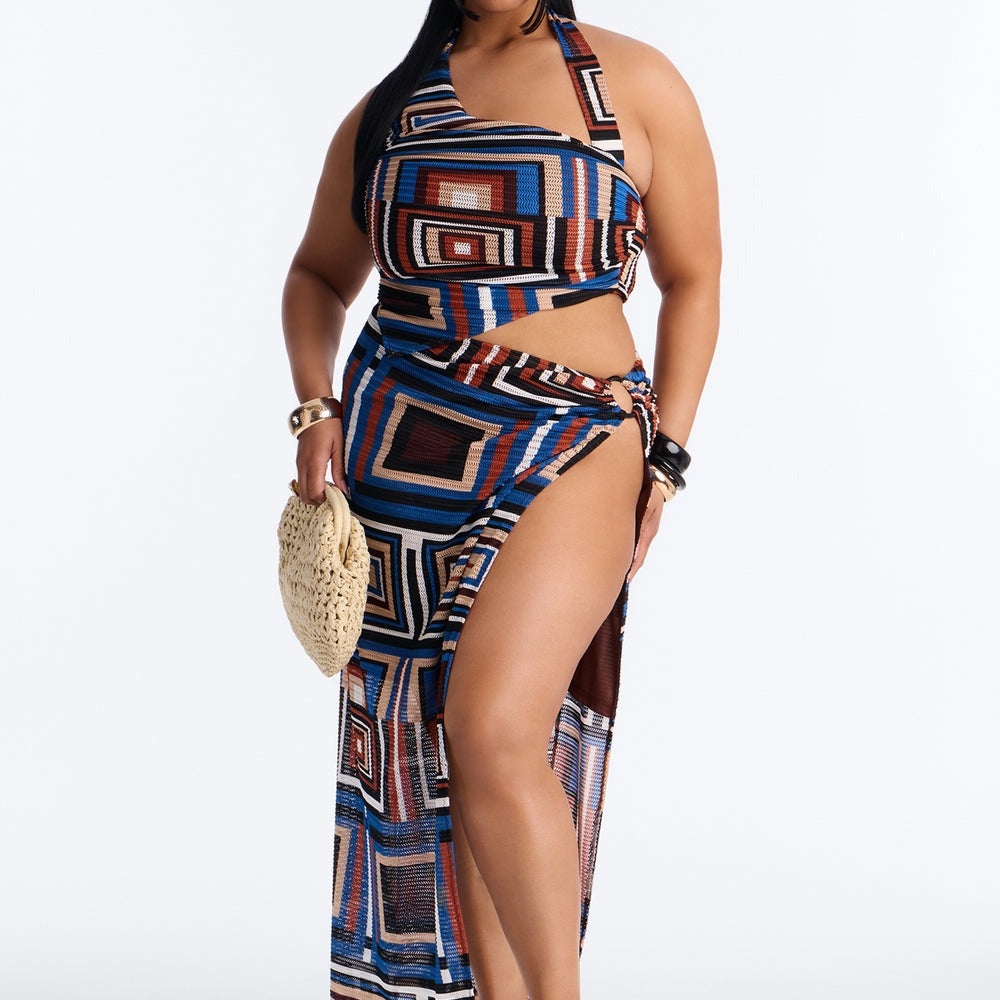 Alicia Halter Maxi Skirt Set