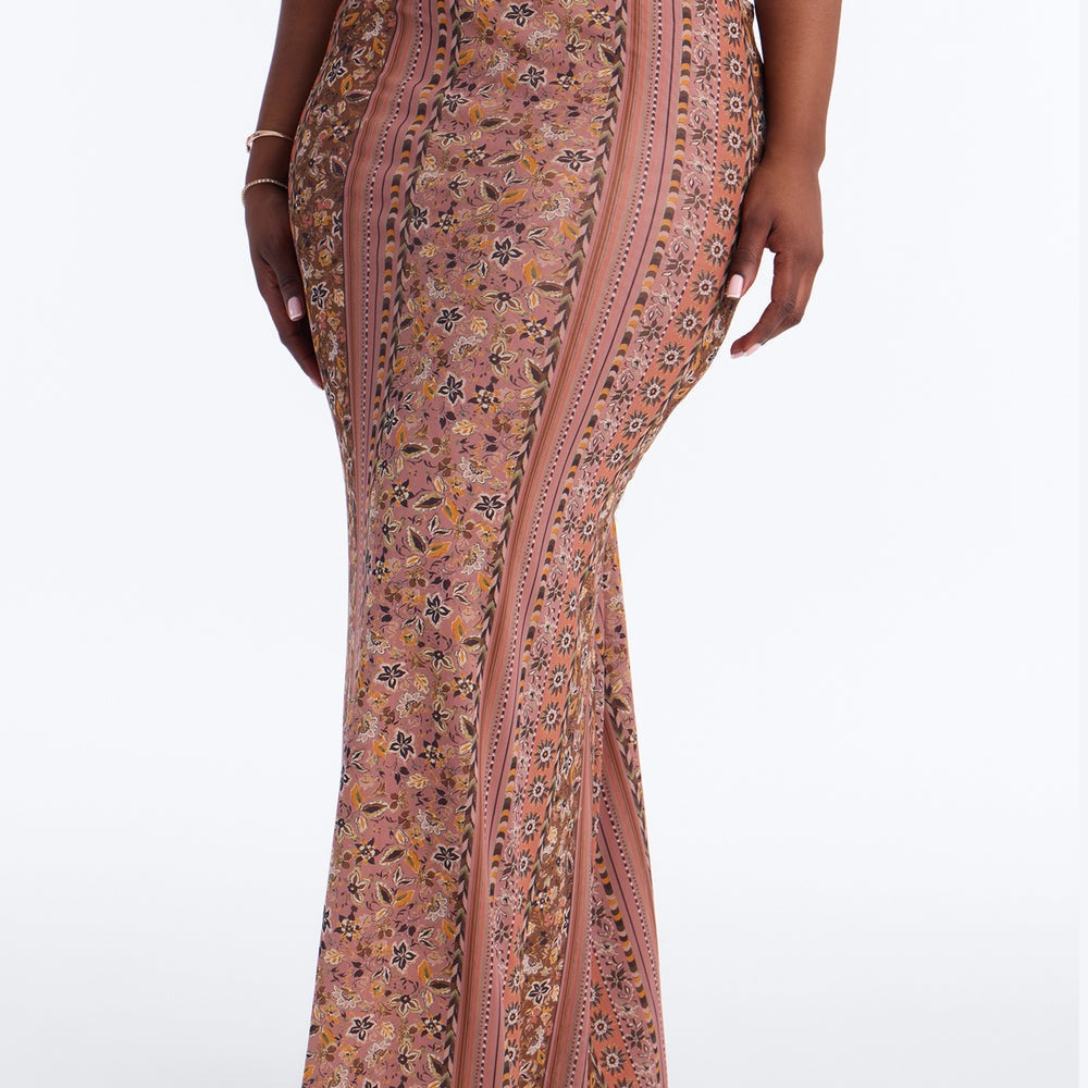 Adria Floral Mesh Maxi Skirt