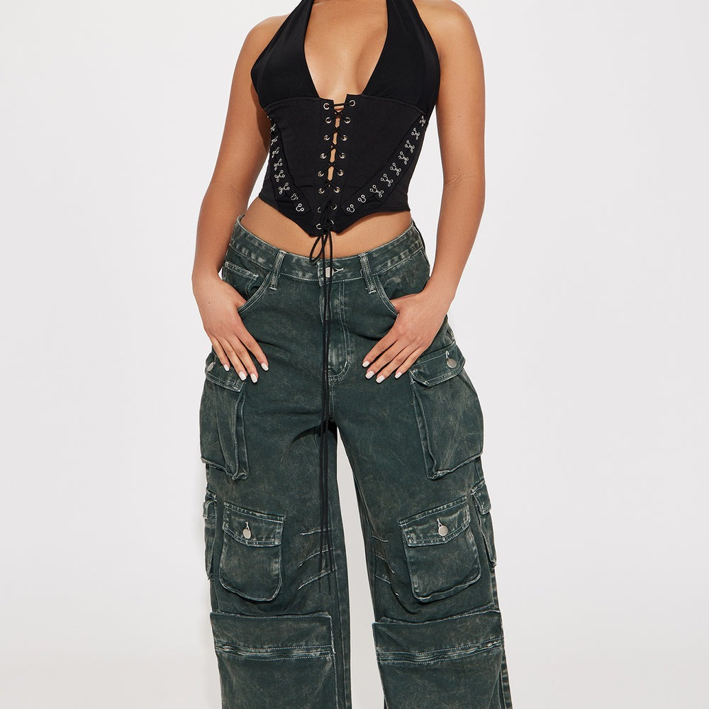 Alexis Lace Up Halter Top