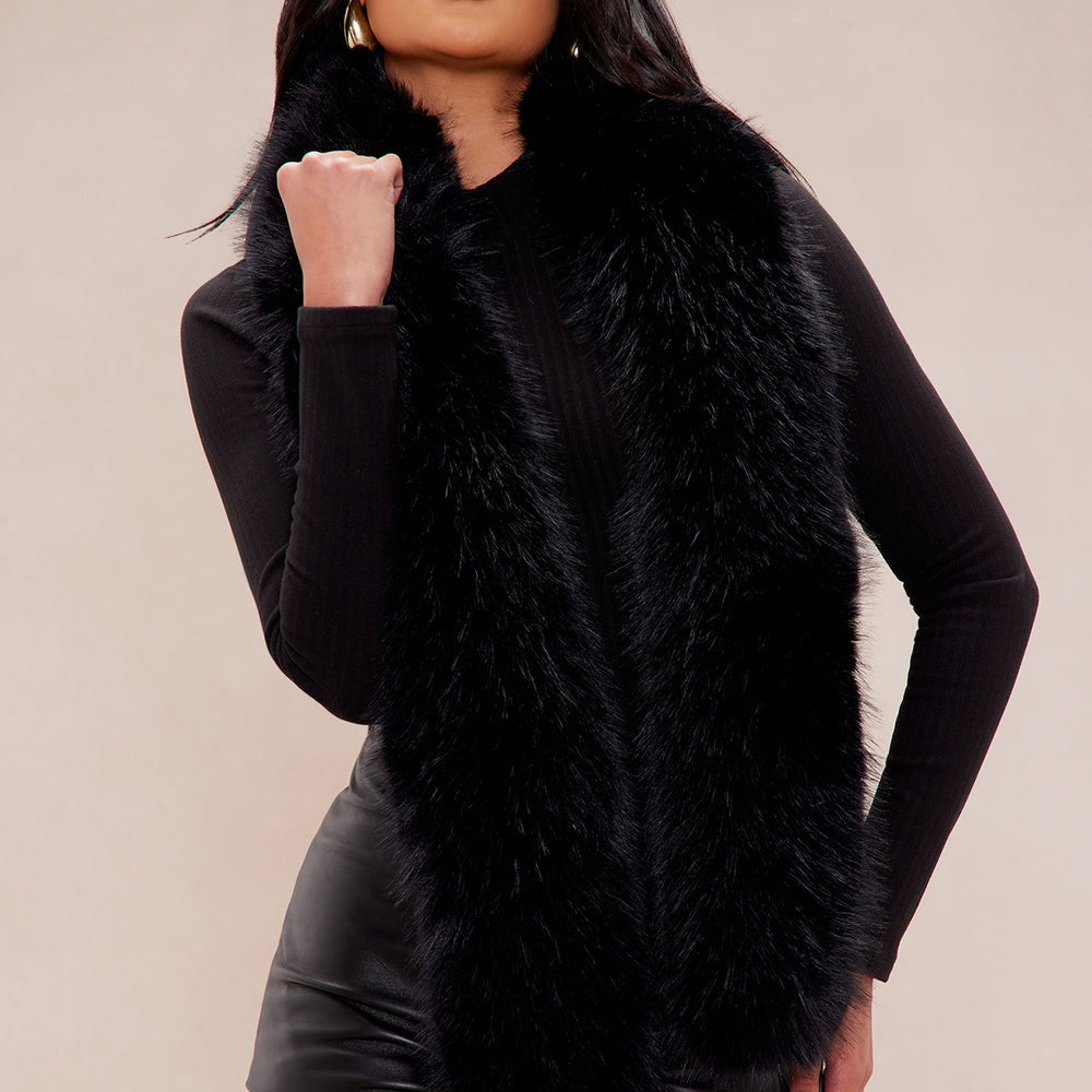 Alessandra Faux Fur Wrap