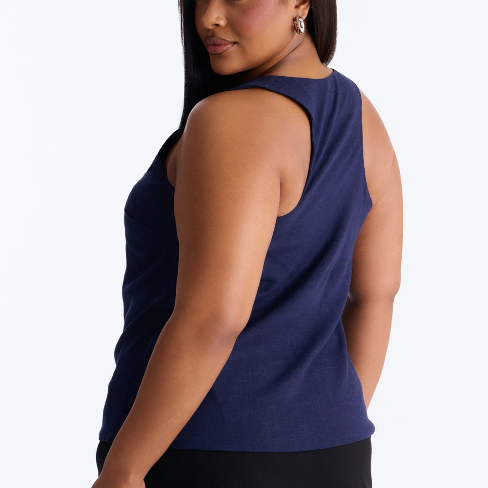 Alba Racerback Linen Top