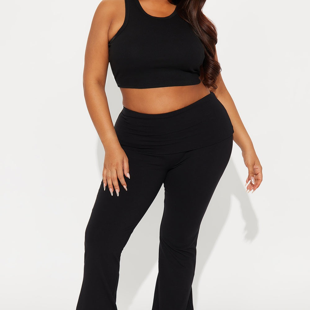 Adriana Foldover Flare Pant