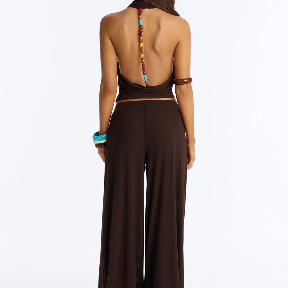 After Dark Behavior Mesh Halter Pant Set