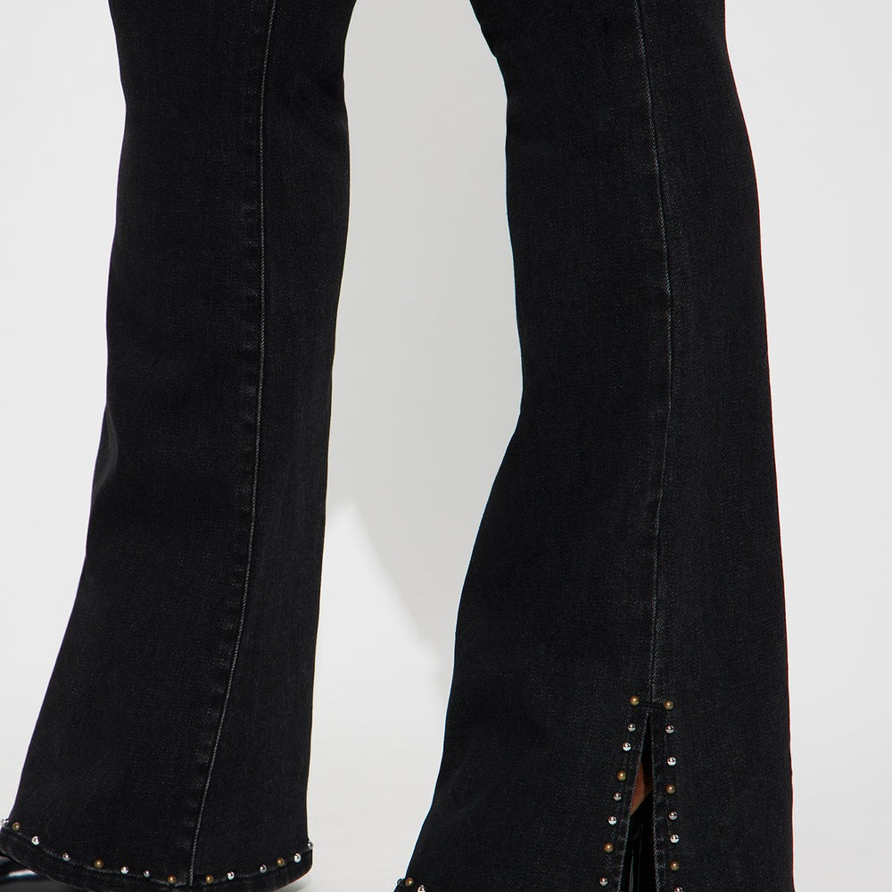 After Midnight Embellished Stretch Flare Jeans