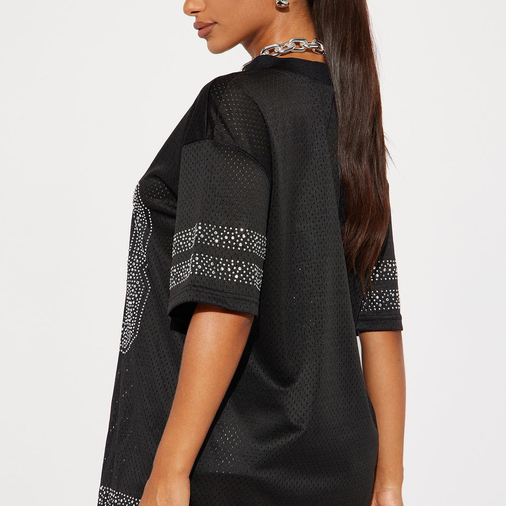 23 Rhinestone Jersey Tee