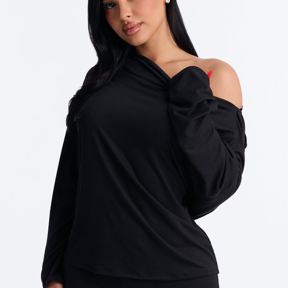 Adrianna Draped Laced Back Capri Set