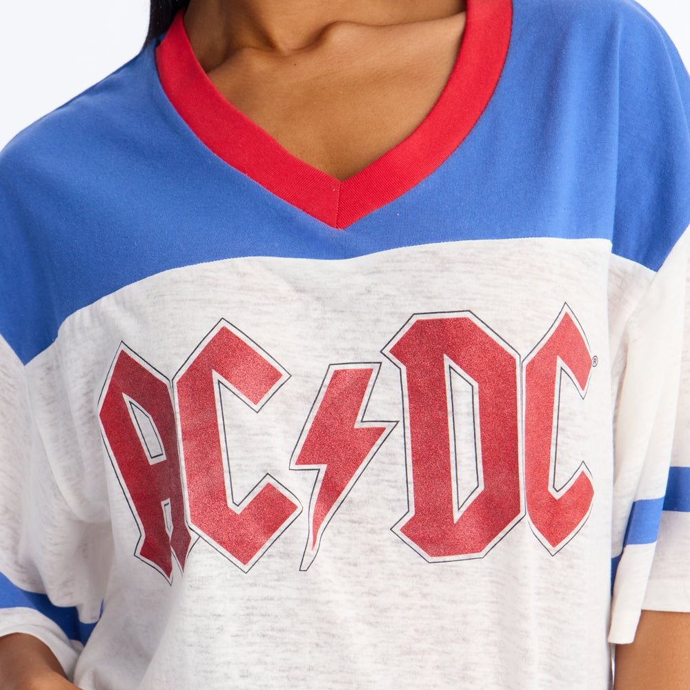 ACDC Burnout V-Neck Jersey