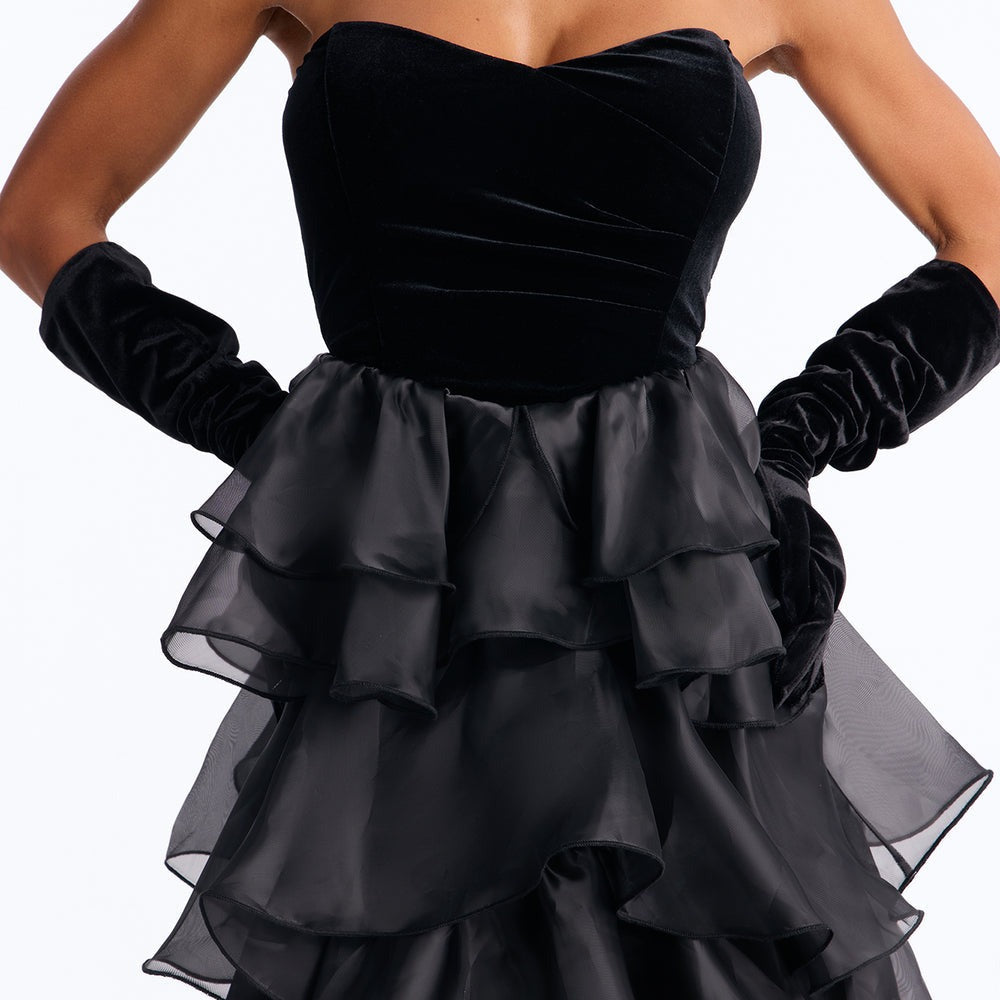 Addison Organza Tiered Gown