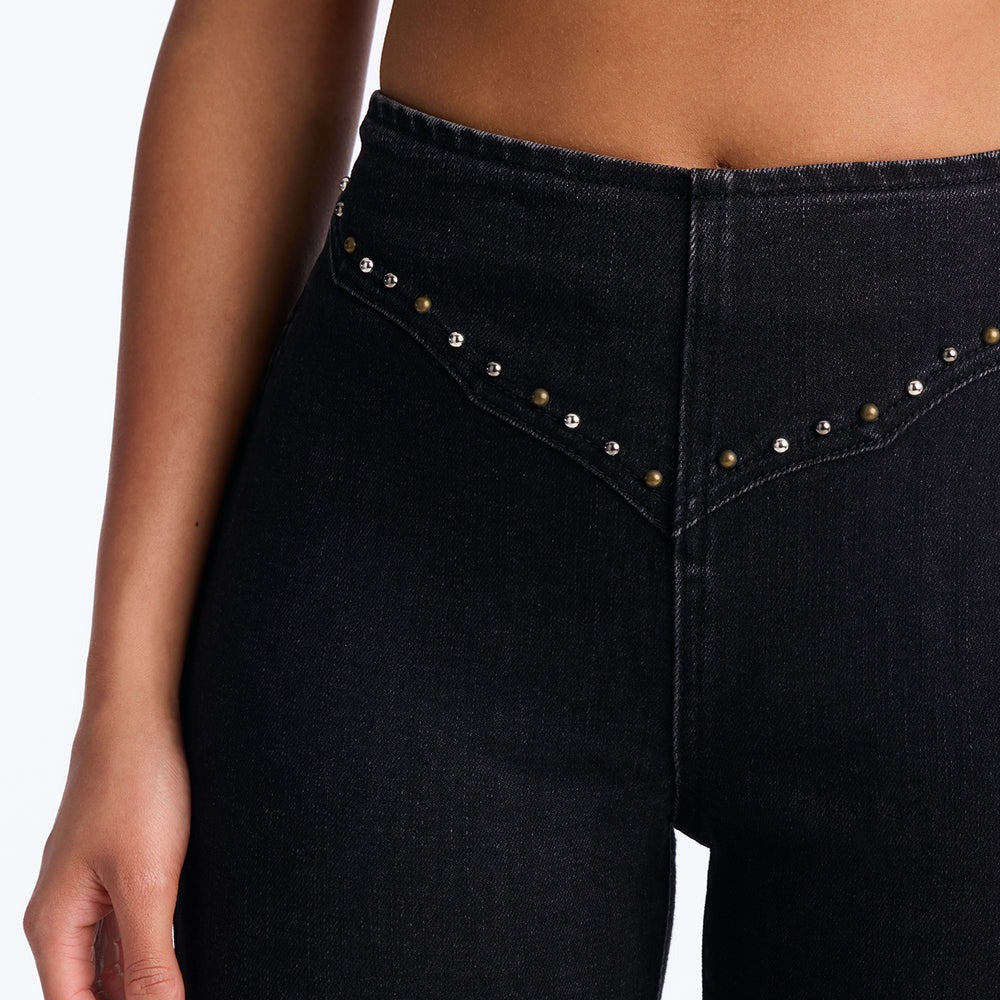 After Midnight Embellished Stretch Flare Jeans