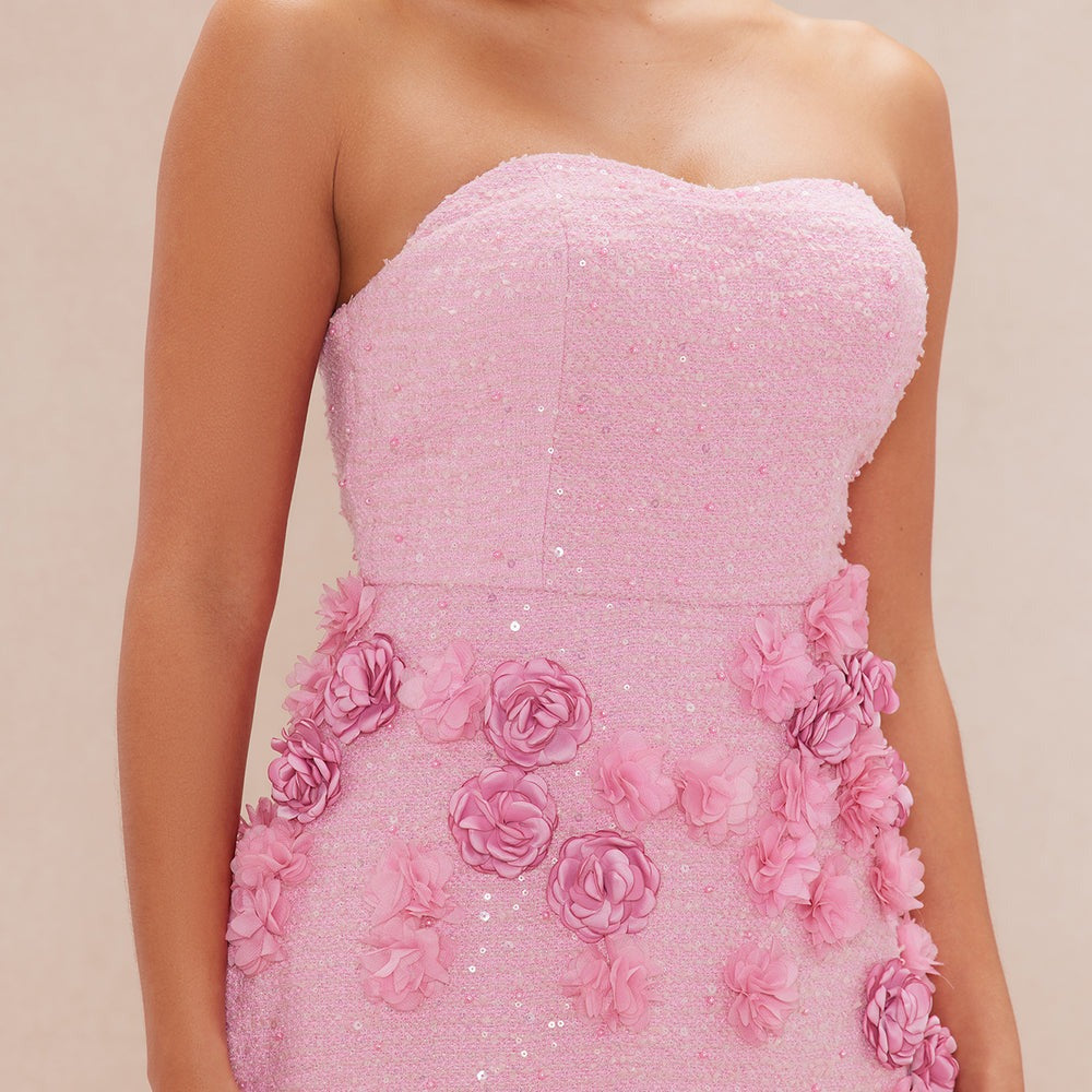 Adabelle Floral Applique Mini Dress