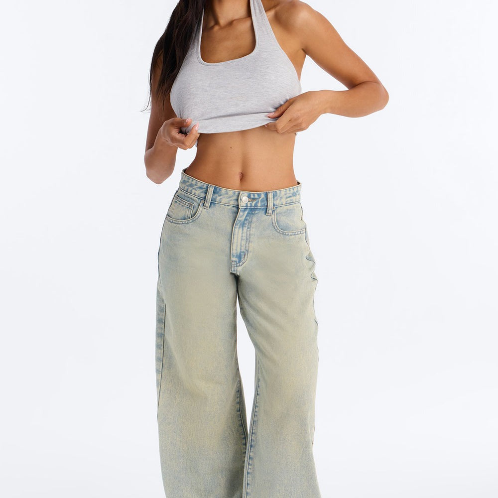 A Total Looker Dropped Waist Baggy Jeans