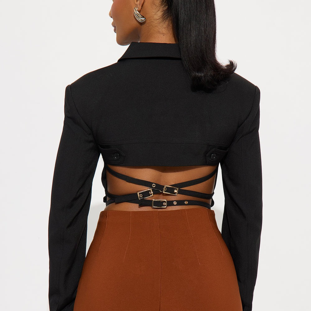 After Hours Shoulder Pads Corset Top