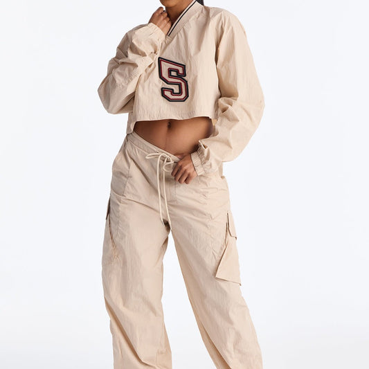 5 And Fine Windbreaker Jogger Pant Set