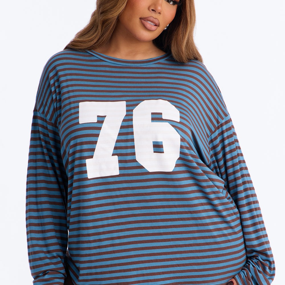 76' Chill Striped Biker Short Set