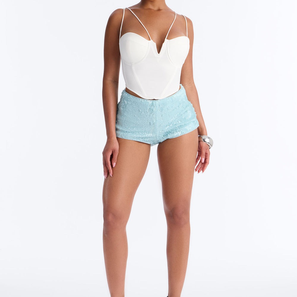 Alaina Sequin Embellished Micro Short 1â3
