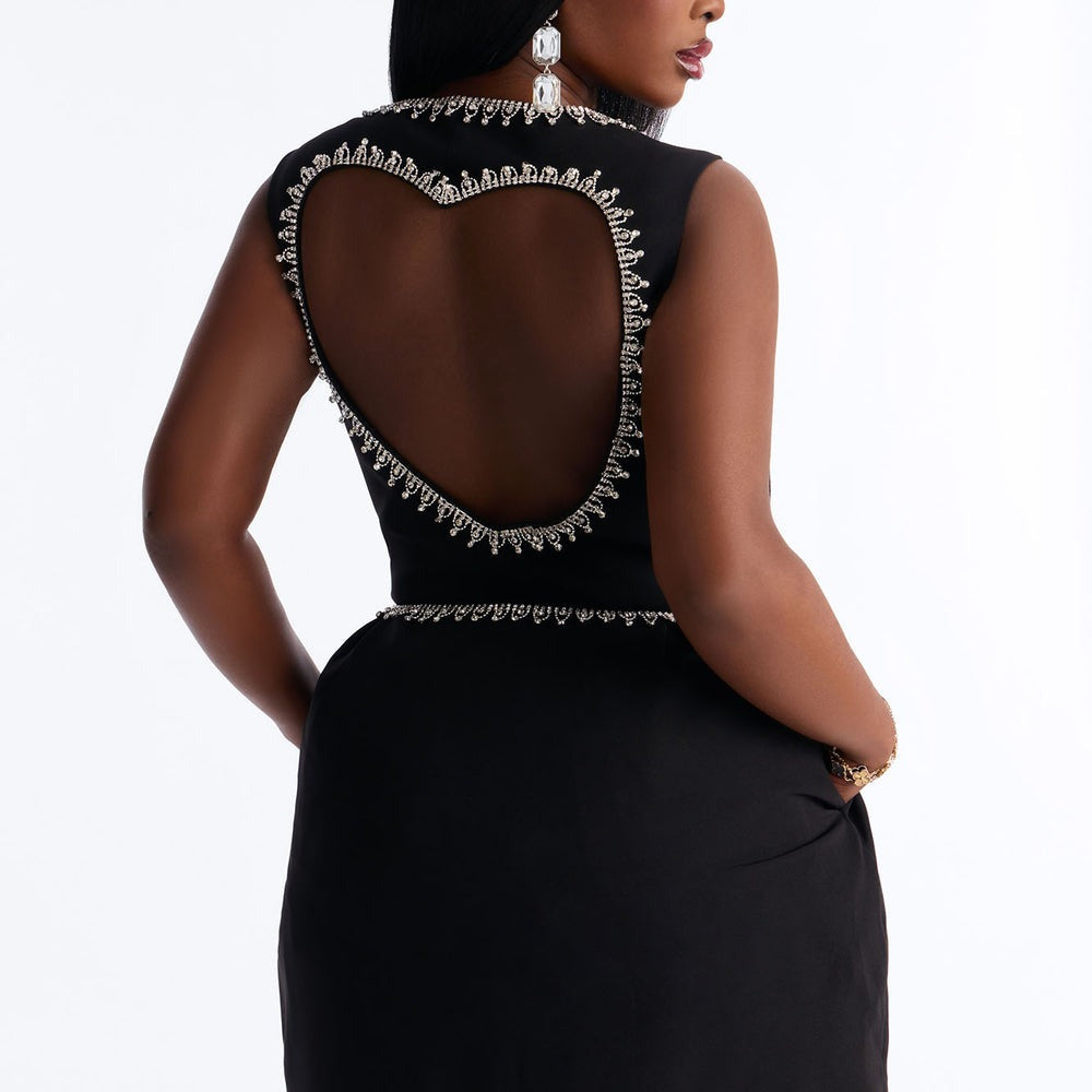 Adore Me Heart Cut Out Mini Dress