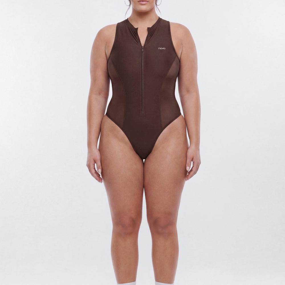 AirSculptâ¢ Front Zip Sports Bodysuit