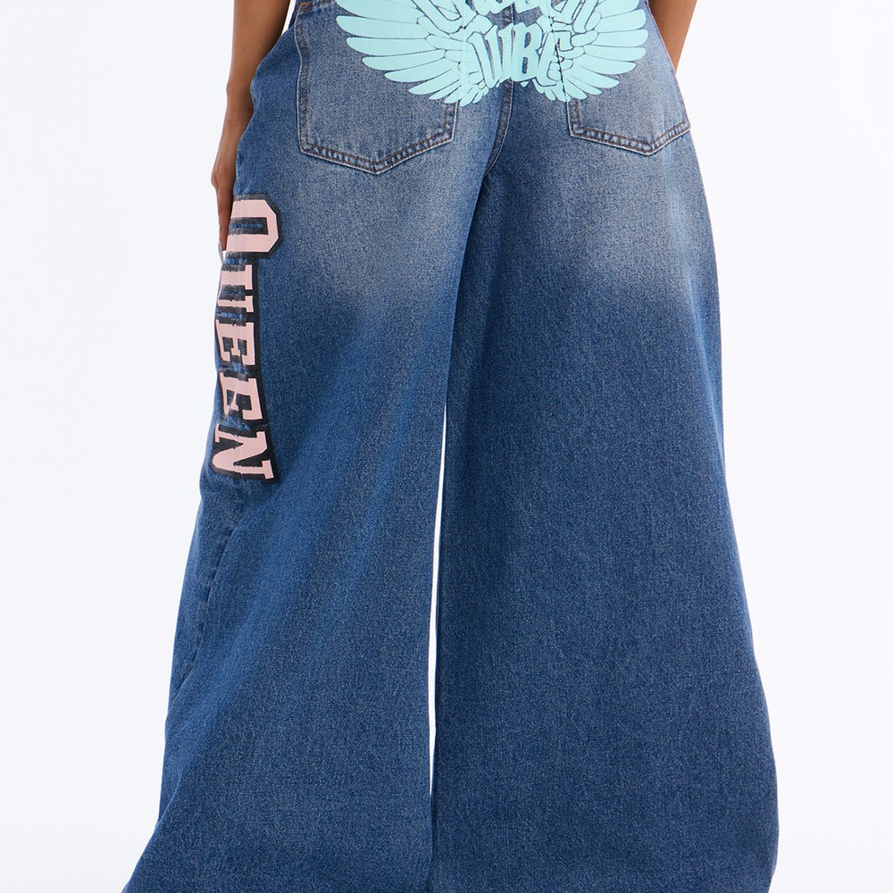 A Girl's Girl Low Waist Baggy Jeans