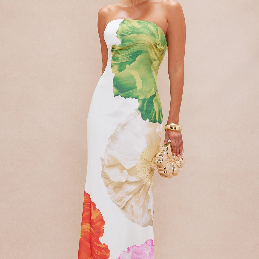 Alana Satin Maxi Dress