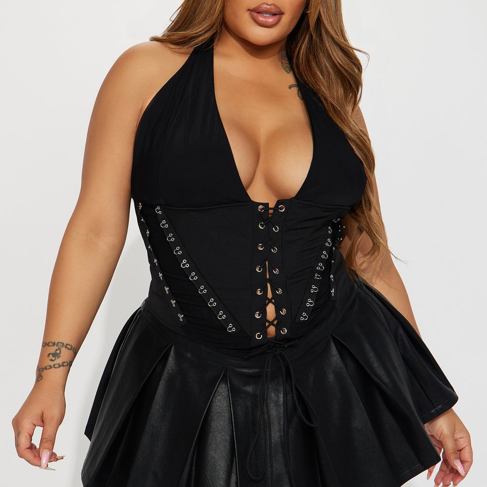 Alexis Lace Up Halter Top