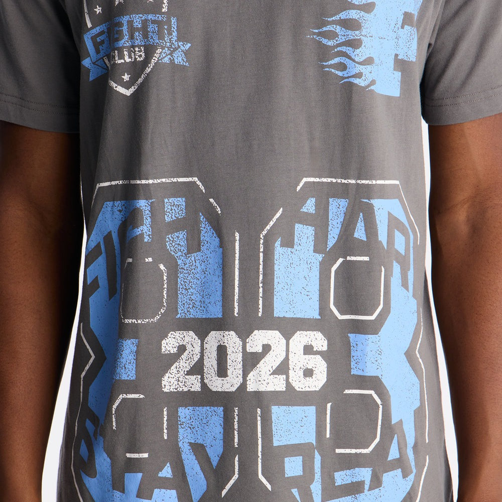 88 Fight Hard Stay Real Graphic Short Sleeve Tee