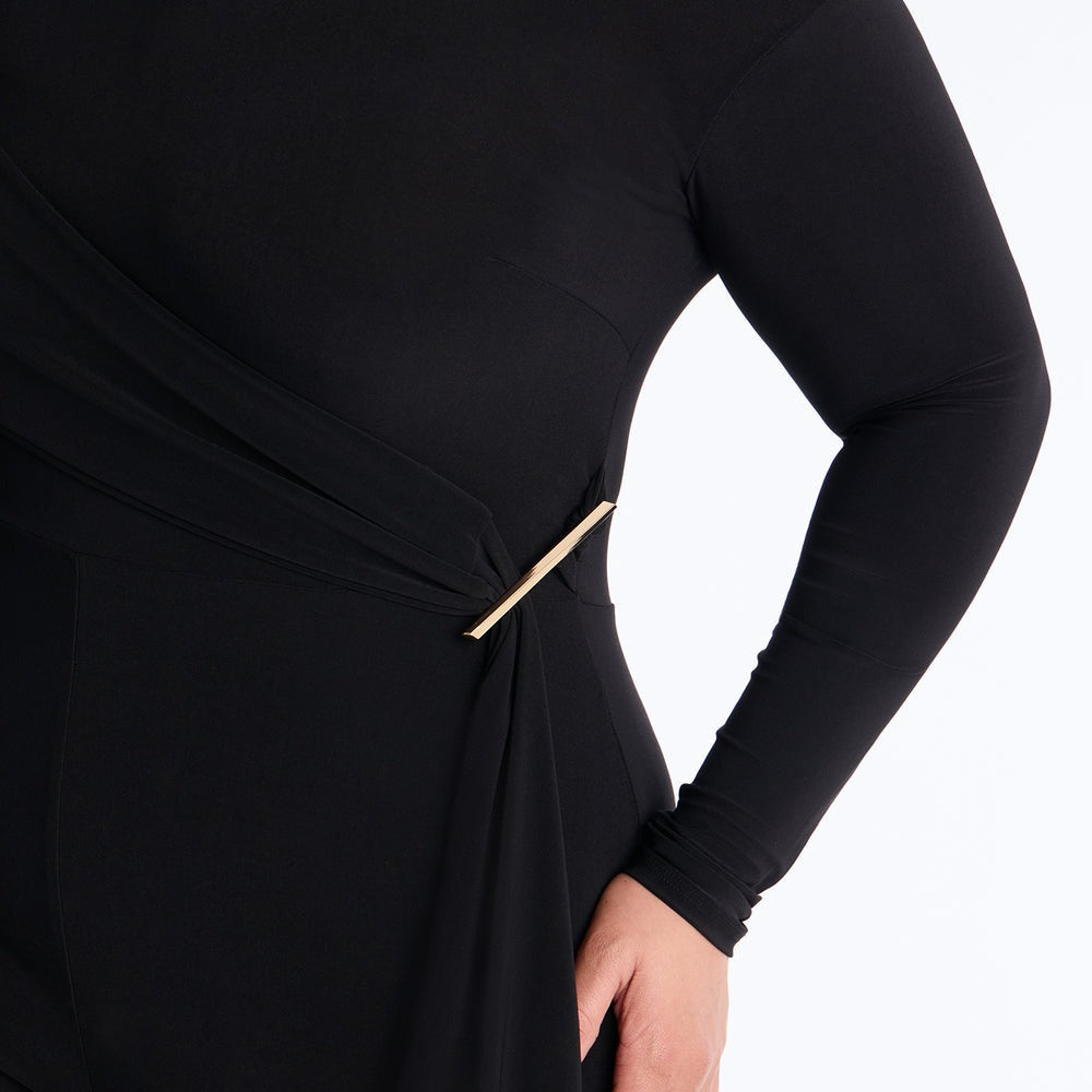 Adri Draped Wide Leg Jumpsuit