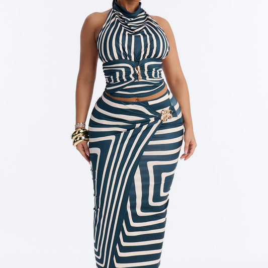 Alexia Wrap Skirt Set