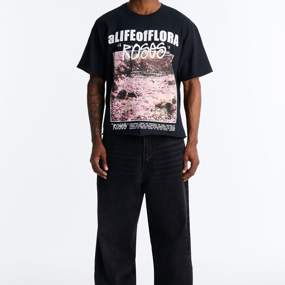 A Life Of Flora Oversized Short Sleeve Tee