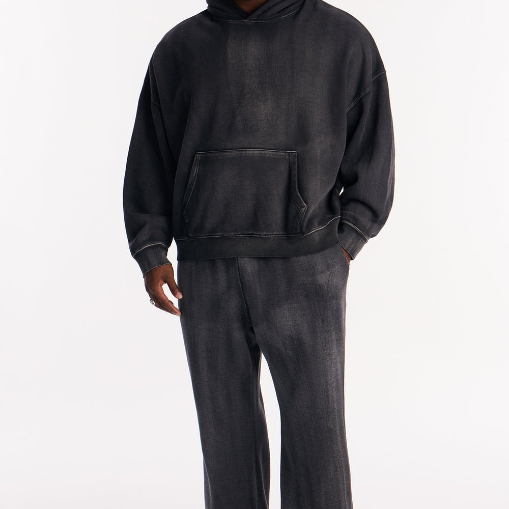 Acid Wash Heavyweight Slim Flare Sweatpants