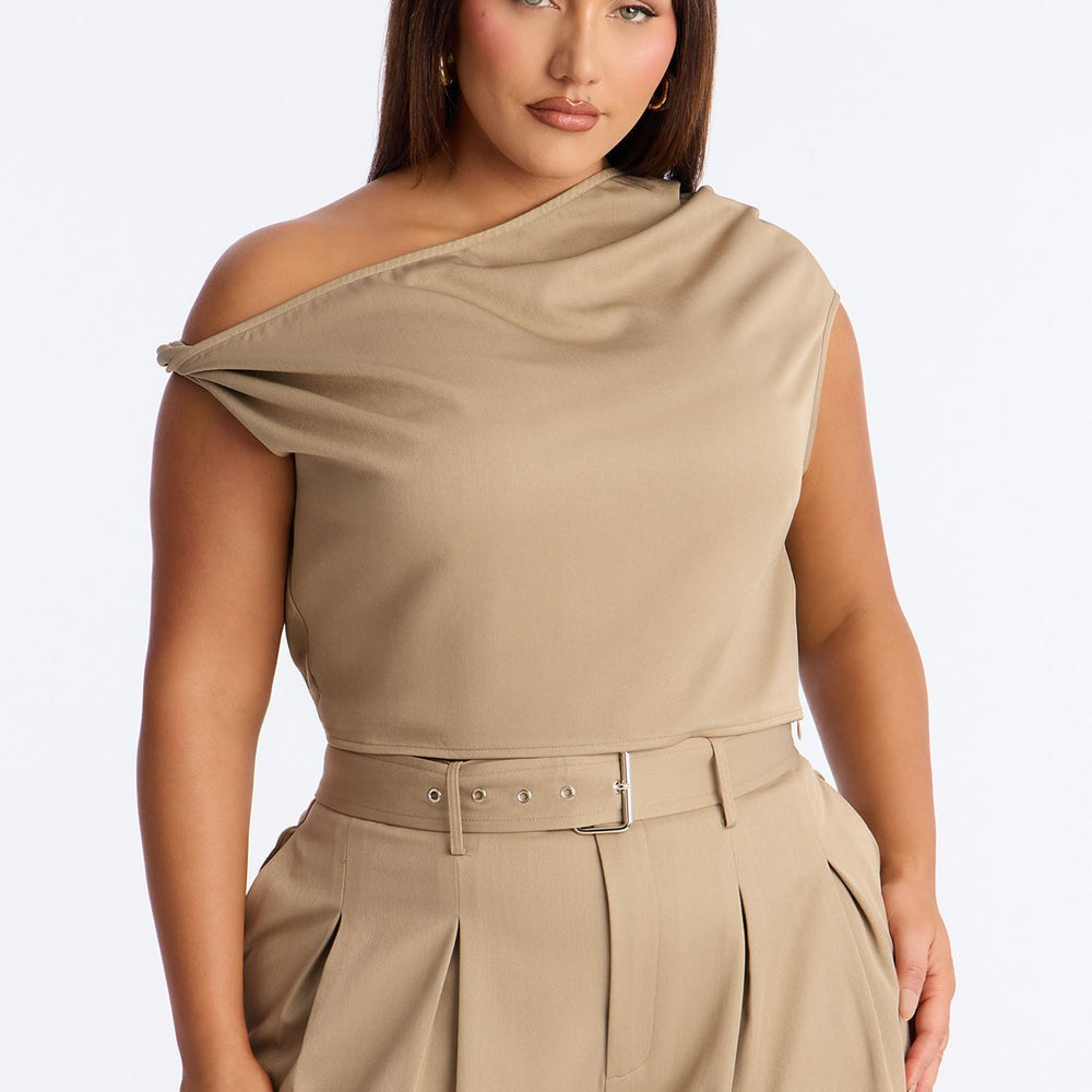 Adeline Off Shoulder Belted Pant Set