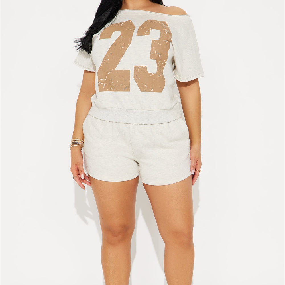 23 Off Shoulder Short Set