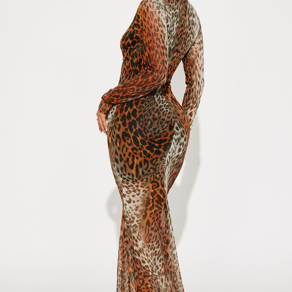 Alexa Leopard Maxi Dress