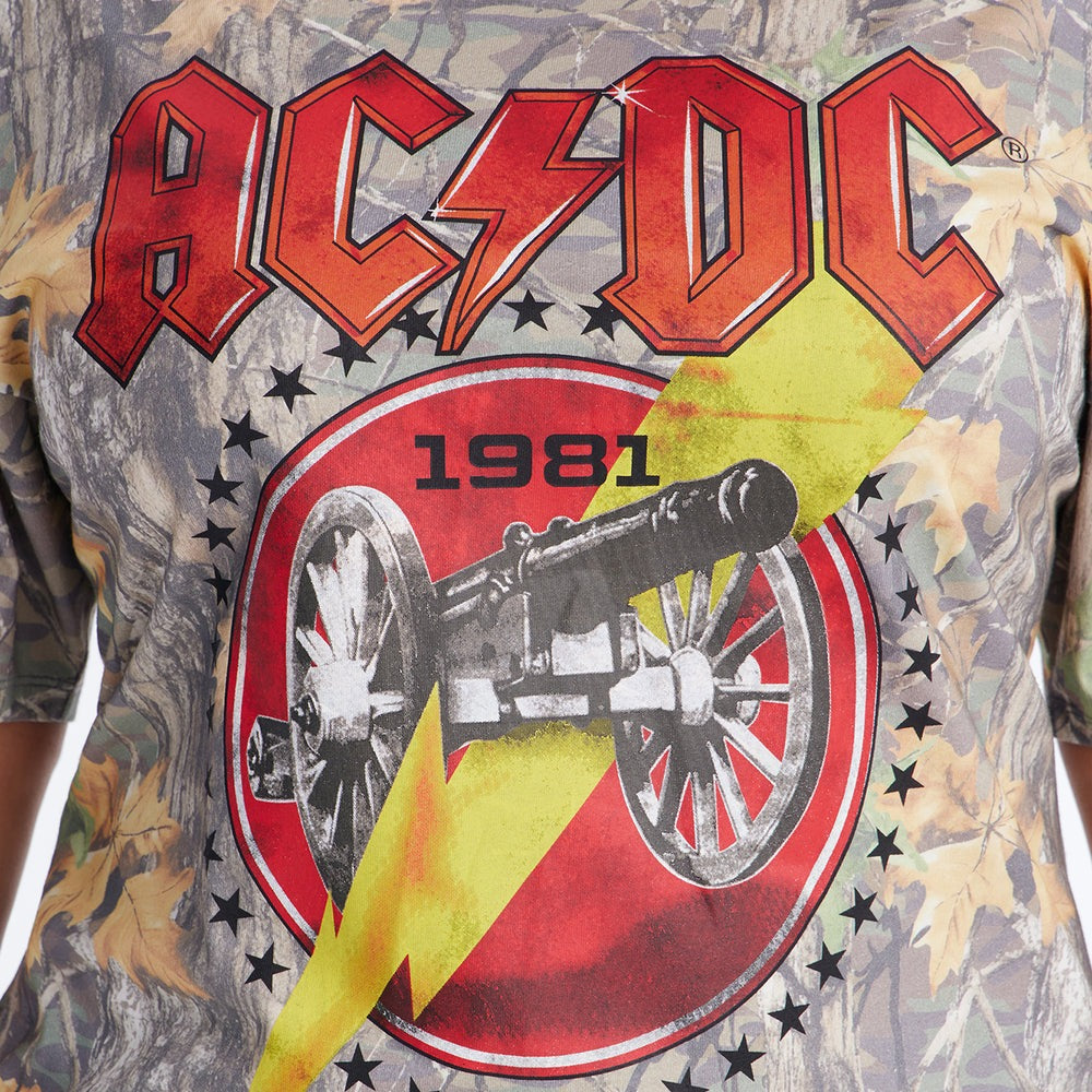 ACDC Camo Printed Oversized Tee